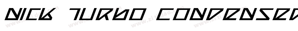Nick Turbo Condensed Italic字体转换